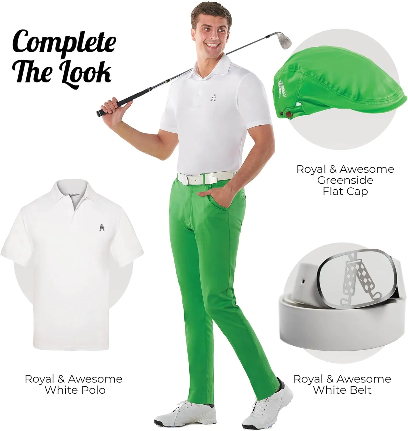 Royal & Awesome Men's Golf Pants, Golf Pants Men Stretch Relaxed Fit