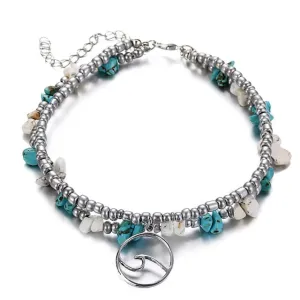 Save Ocean Animals Jewelry | Wave Anklet