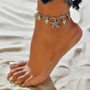 Save Sea Life Jewelry | Starfish Seashell Anklet