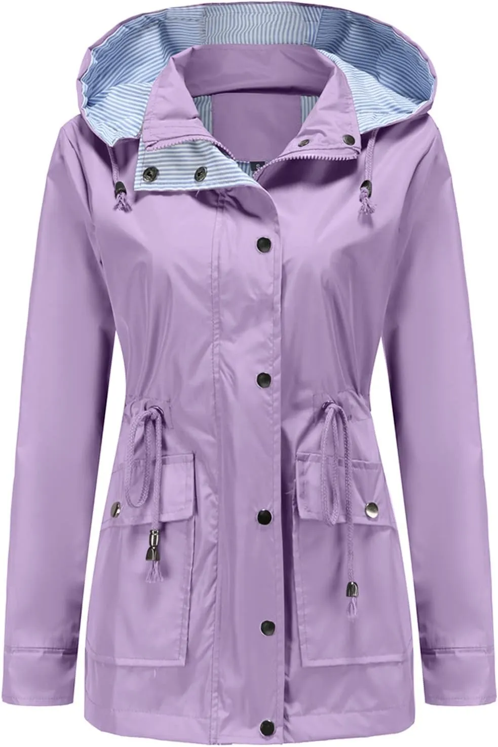 Shacket Jacket Women Fashion Hood Windbreaker Winter Jackets For Women Cotton-padded Coats Button Slim Jacket