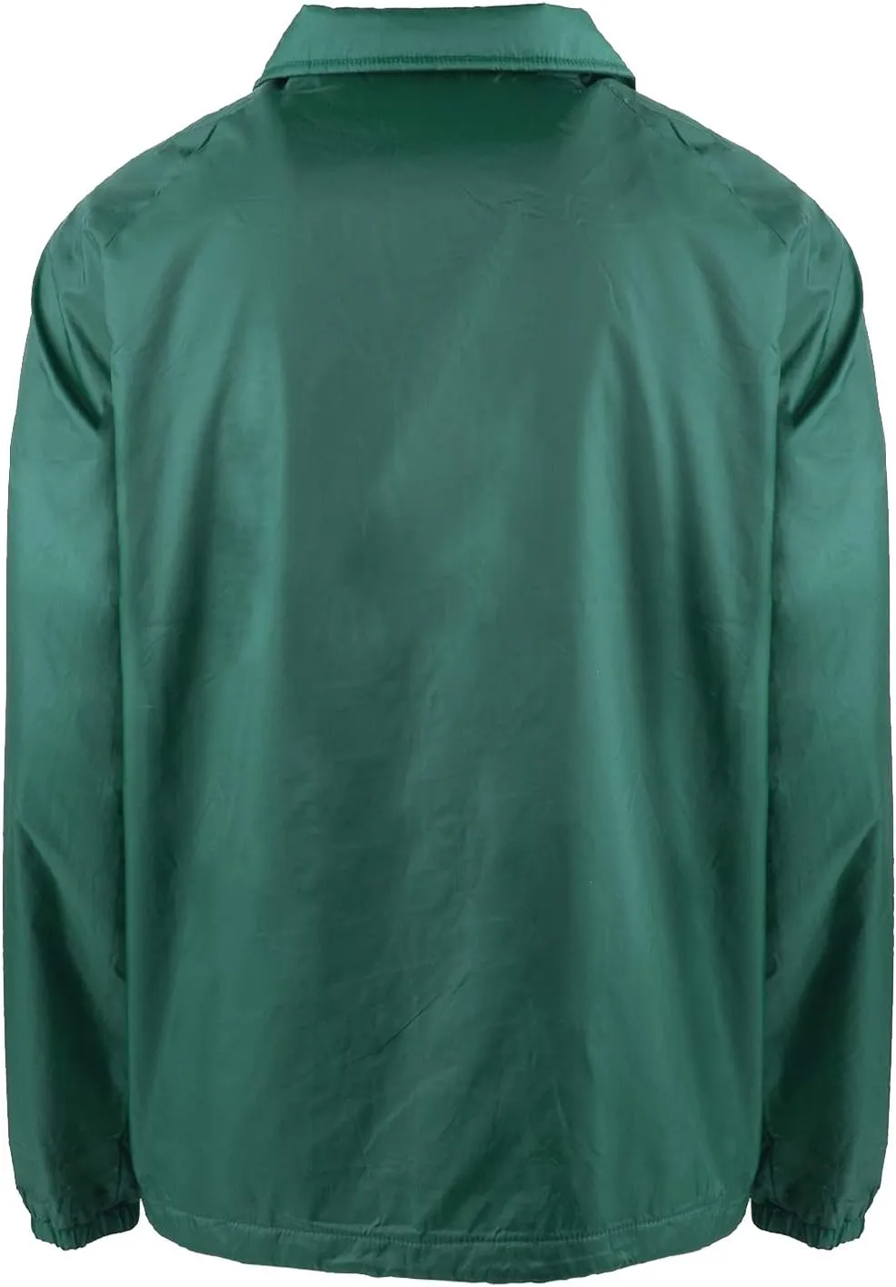 Shaka Wear Mens Coach Jacket  Classic Windbreaker Nylon Water Resistance Relaxed Fit Snaps Blank Coat