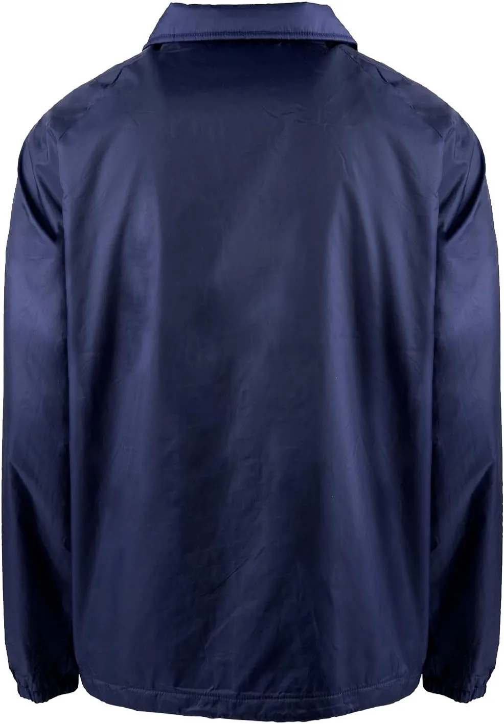 Shaka Wear Mens Coach Jacket  Classic Windbreaker Nylon Water Resistance Relaxed Fit Snaps Blank Coat