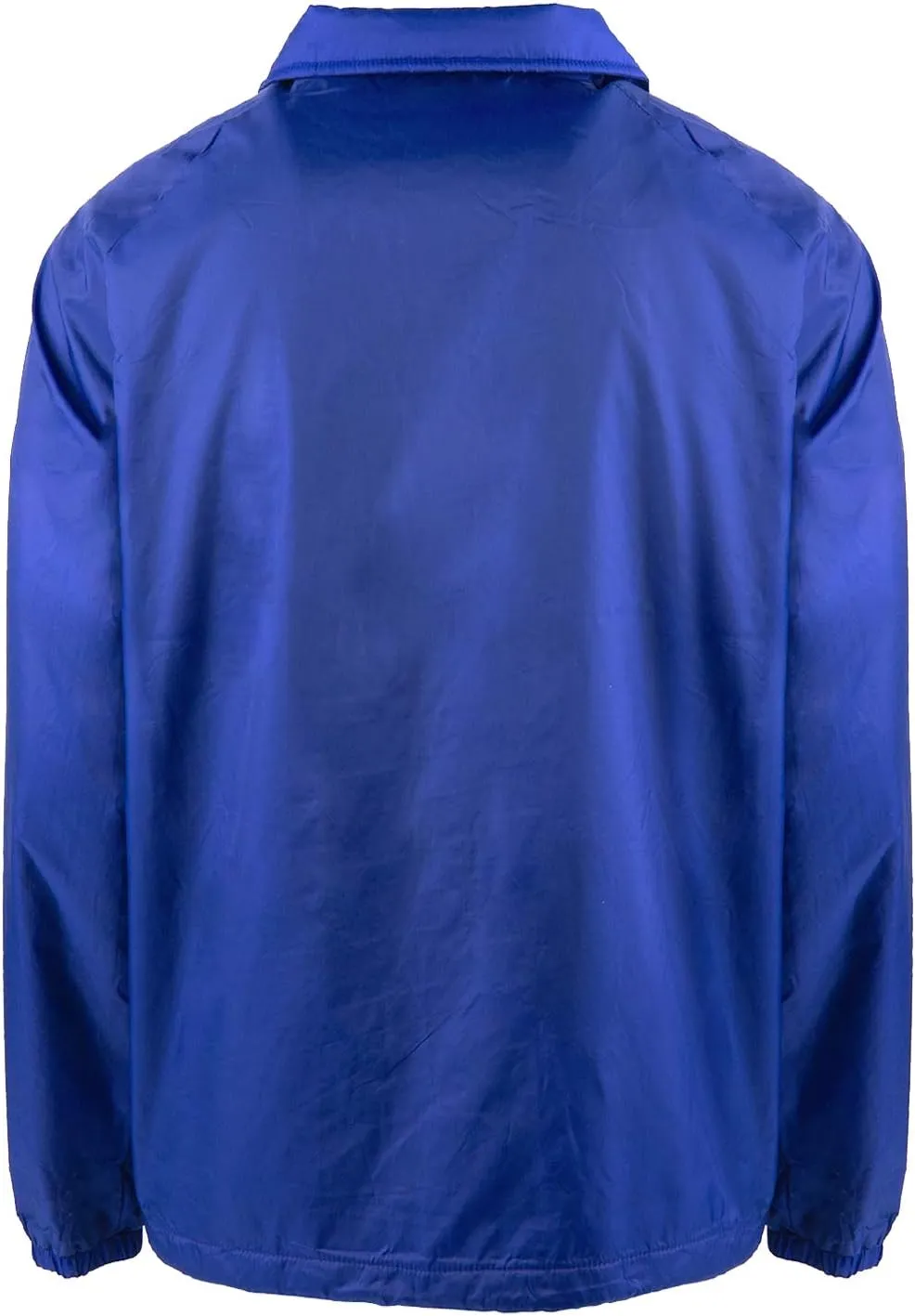 Shaka Wear Mens Coach Jacket  Classic Windbreaker Nylon Water Resistance Relaxed Fit Snaps Blank Coat