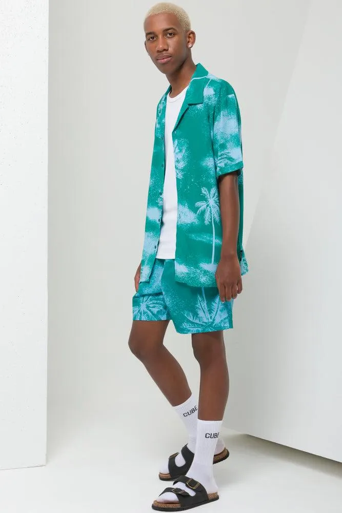 Short Sleeve Shirt Teal