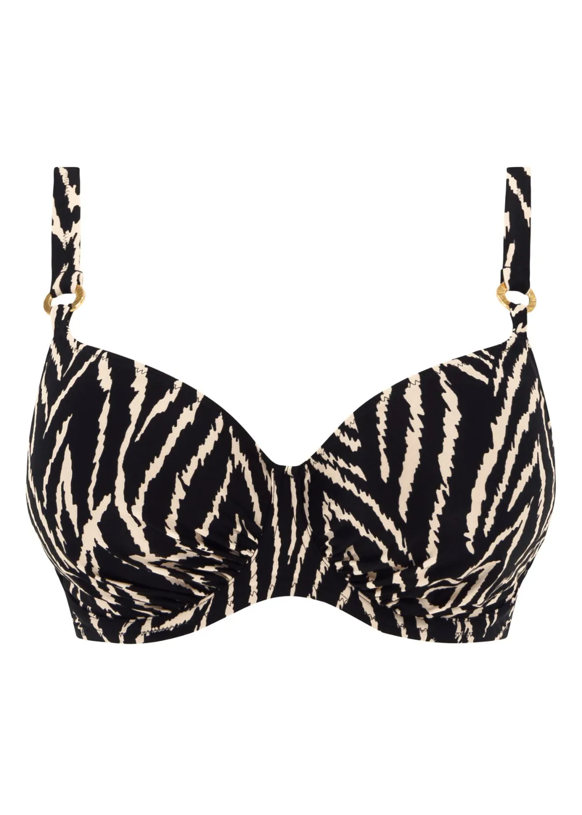 Silhouette Island Monochrome UW Gathered Full Cup Bikini Top