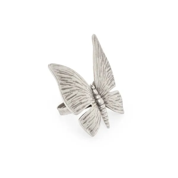 Silver Butterfly Ring
