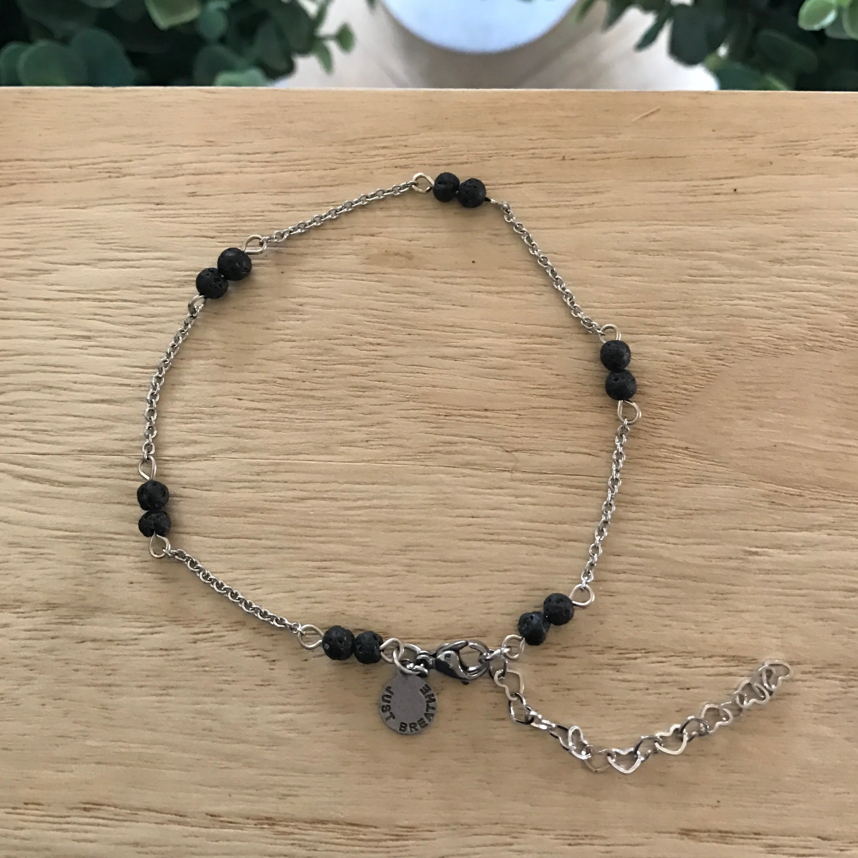 Silver Lava Chain Anklet