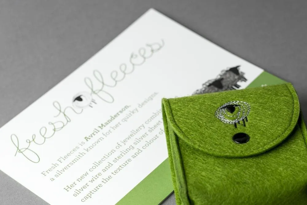 Silver Zwartbles sheep charm