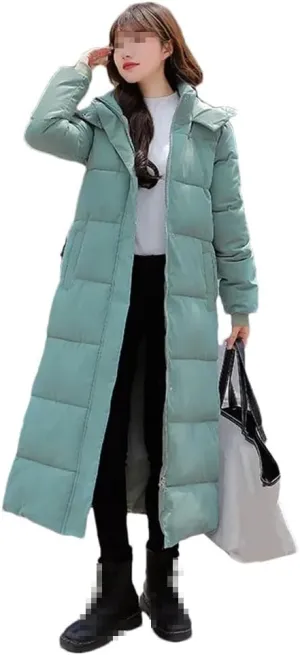Slim Long Hooded Parkas Winter Casual Thicken Coats Snow Wear Warm Cotton Padded Jackets Women Windbreak Coats