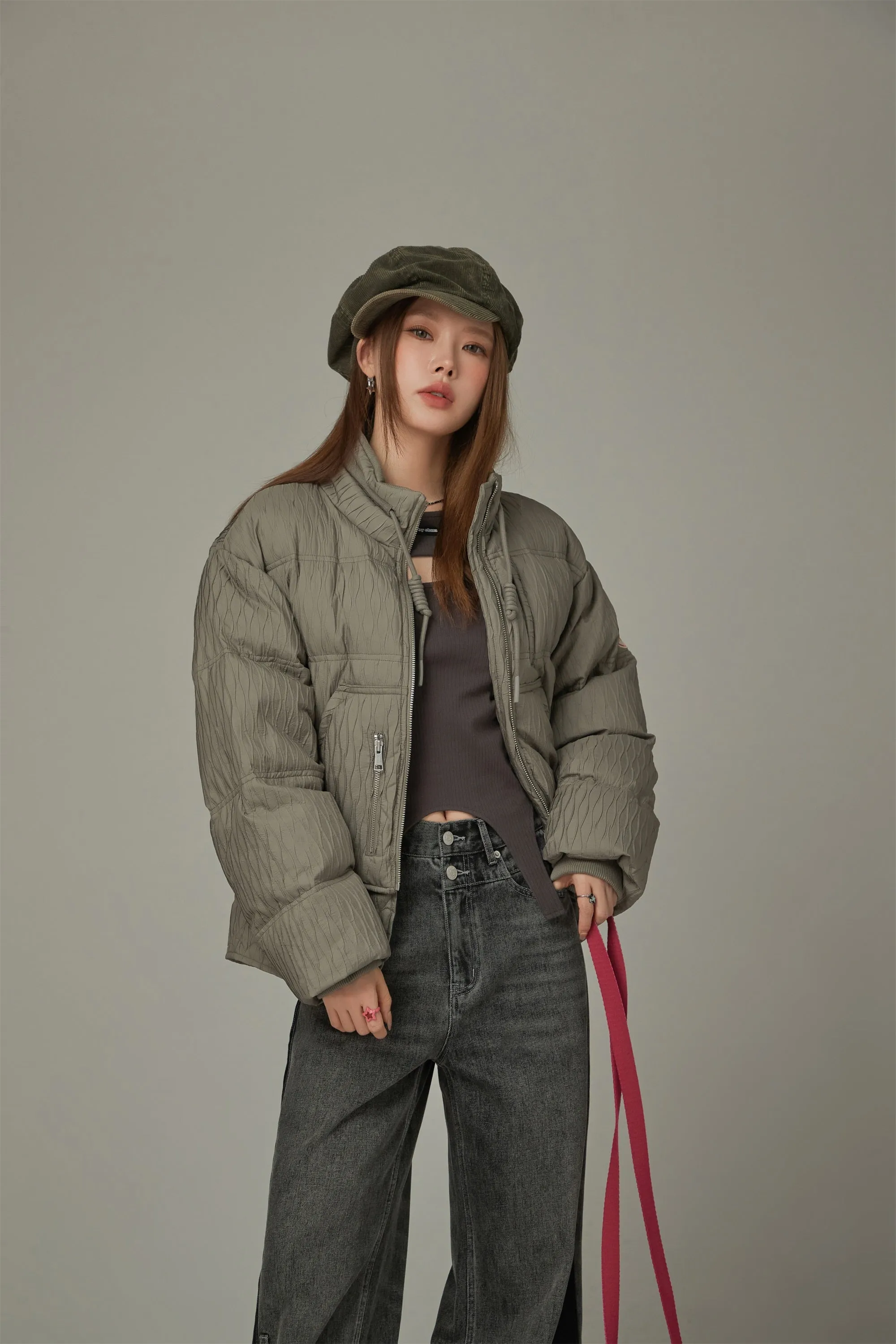 Slit Cut Hem Slim T-Shirt