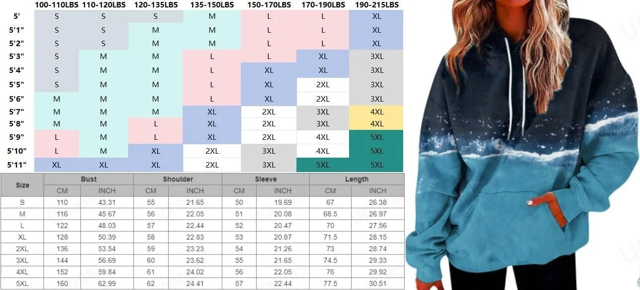 slqdgmryz Oversized Hoodies for Women Plus Size Drawstring Graphic Hoodie Loose Preppy Sweatshirt with Pocket Womens Pullover
