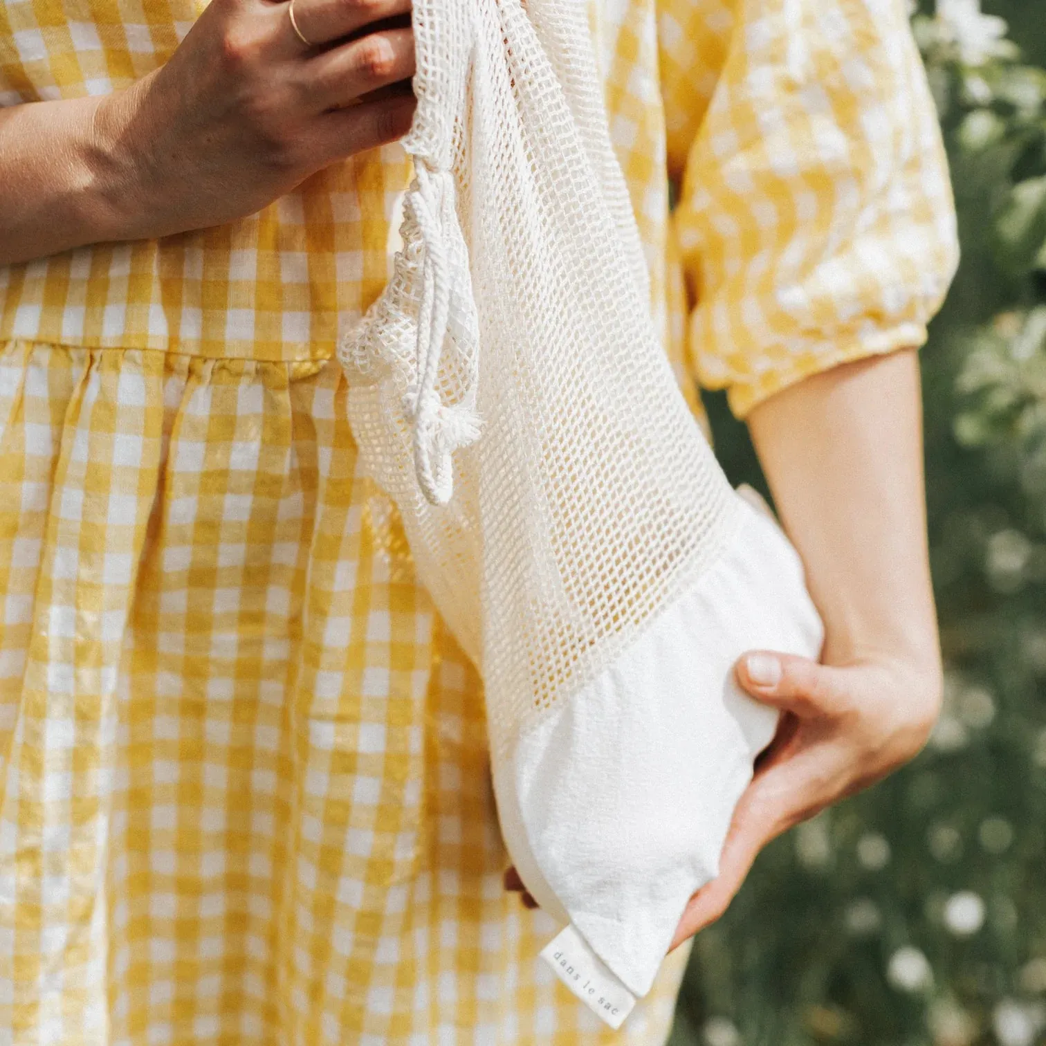 Small Mesh Bag - Organic Cotton - Cream