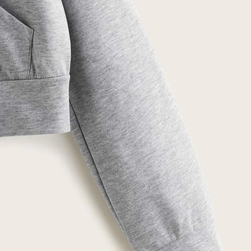 SMIDOW Crop Full Zip Up Hoodie Women Cute 2023 Fall Fashion y2k Clothes Teen Girl Cropped Lightweight Jacket With Hood