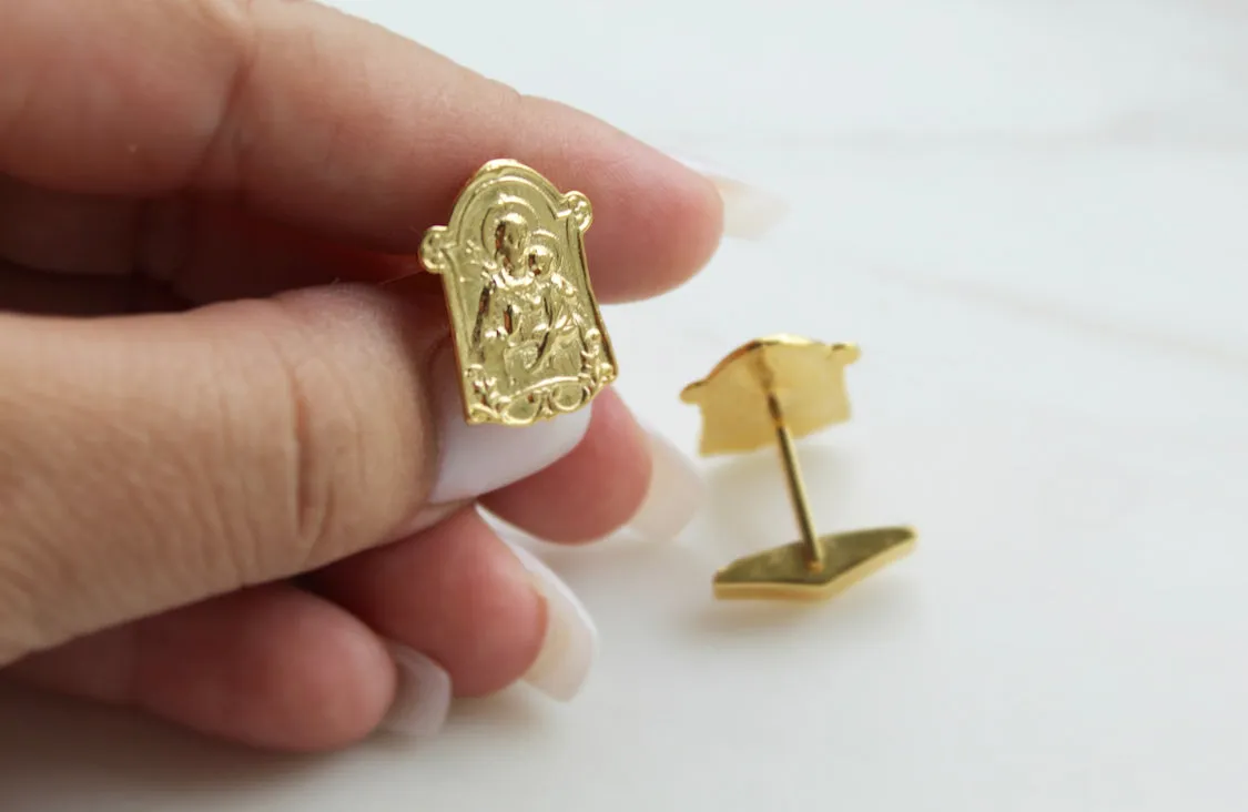 St. Joseph Cufflinks in Gold Vermeil