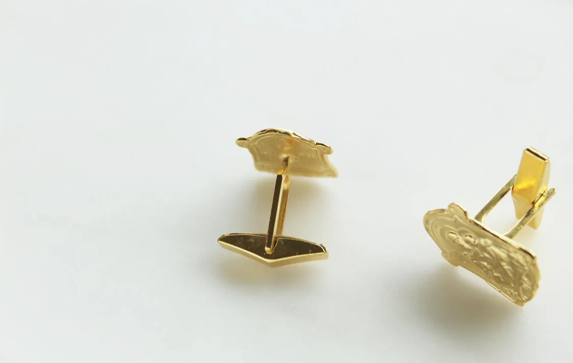 St. Joseph Cufflinks in Gold Vermeil
