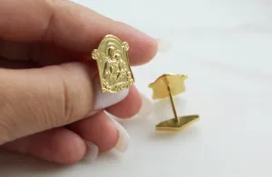 St. Joseph Cufflinks in Gold Vermeil