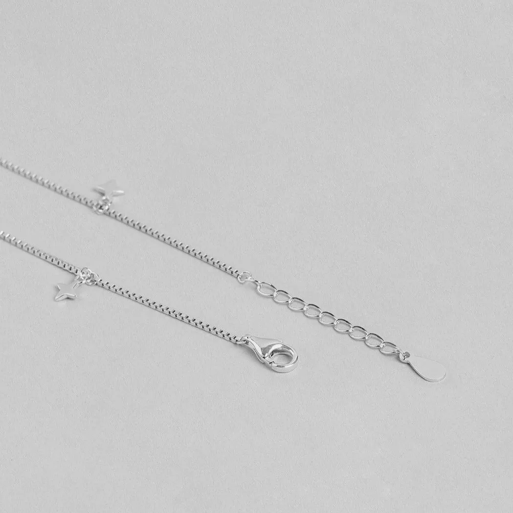 Star Charms 925 Sterling Silver Anklets