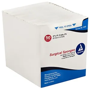 Sterile Gauze Sponges, 2"x2" 8ply 3,000/Case