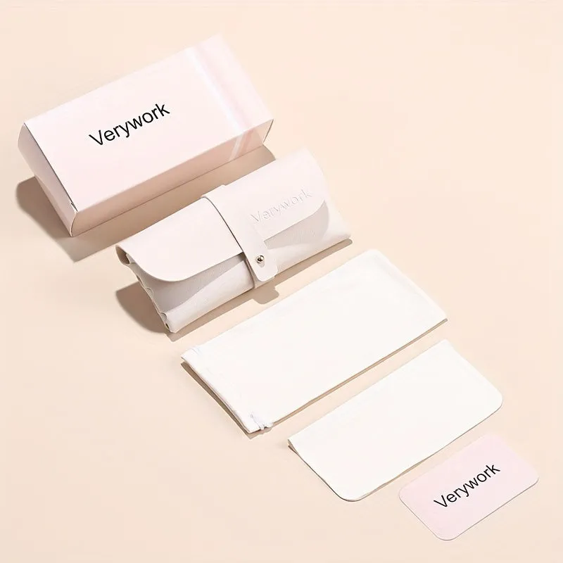 Stylish Womens Rectangle Glasses with Case for Outdoors