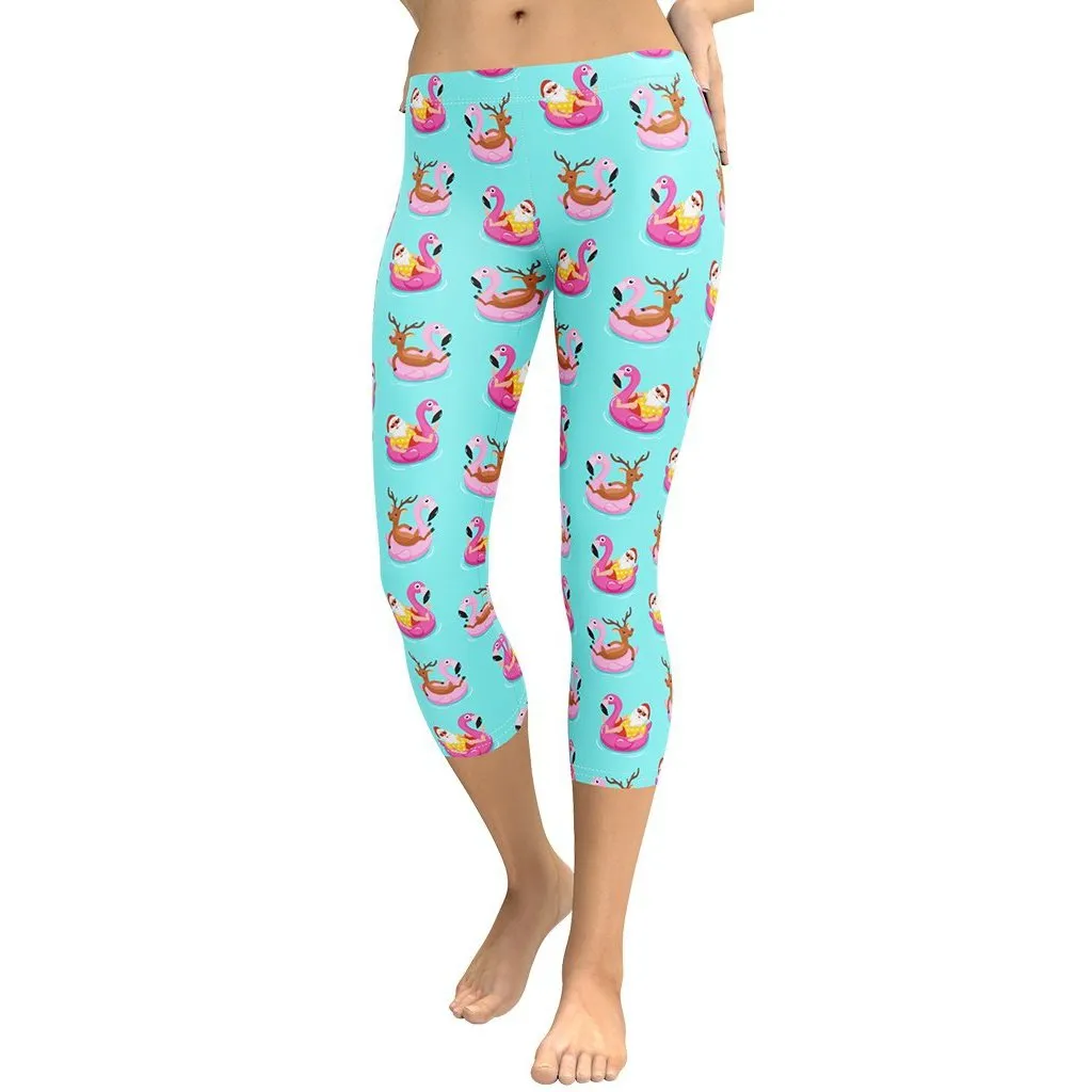 Summer Vibe Christmas Capris