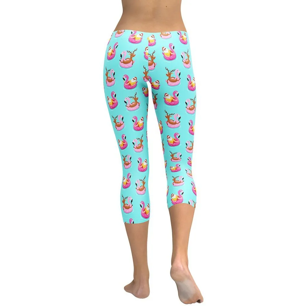 Summer Vibe Christmas Capris