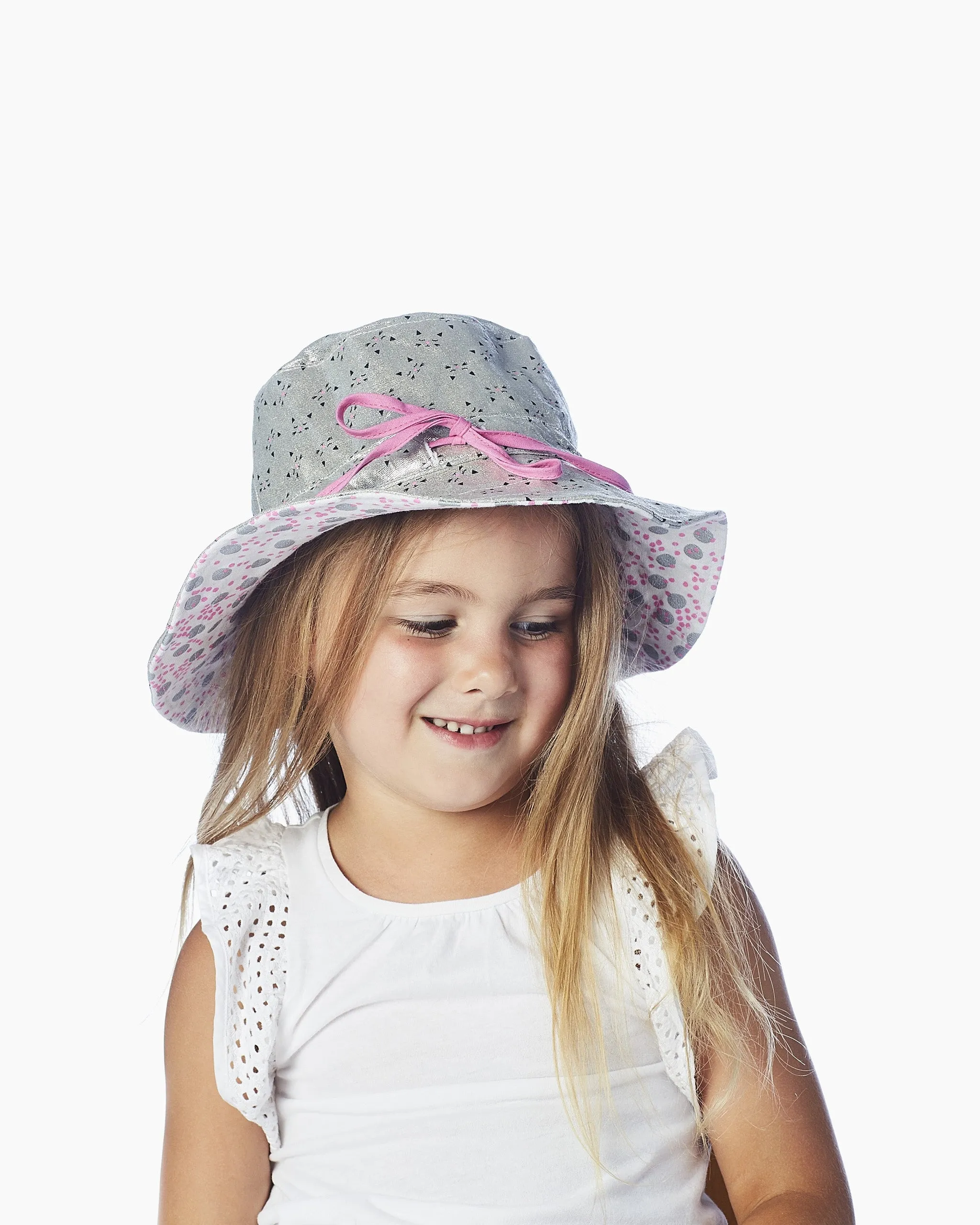 Sunny Sun Hat Silver Cats