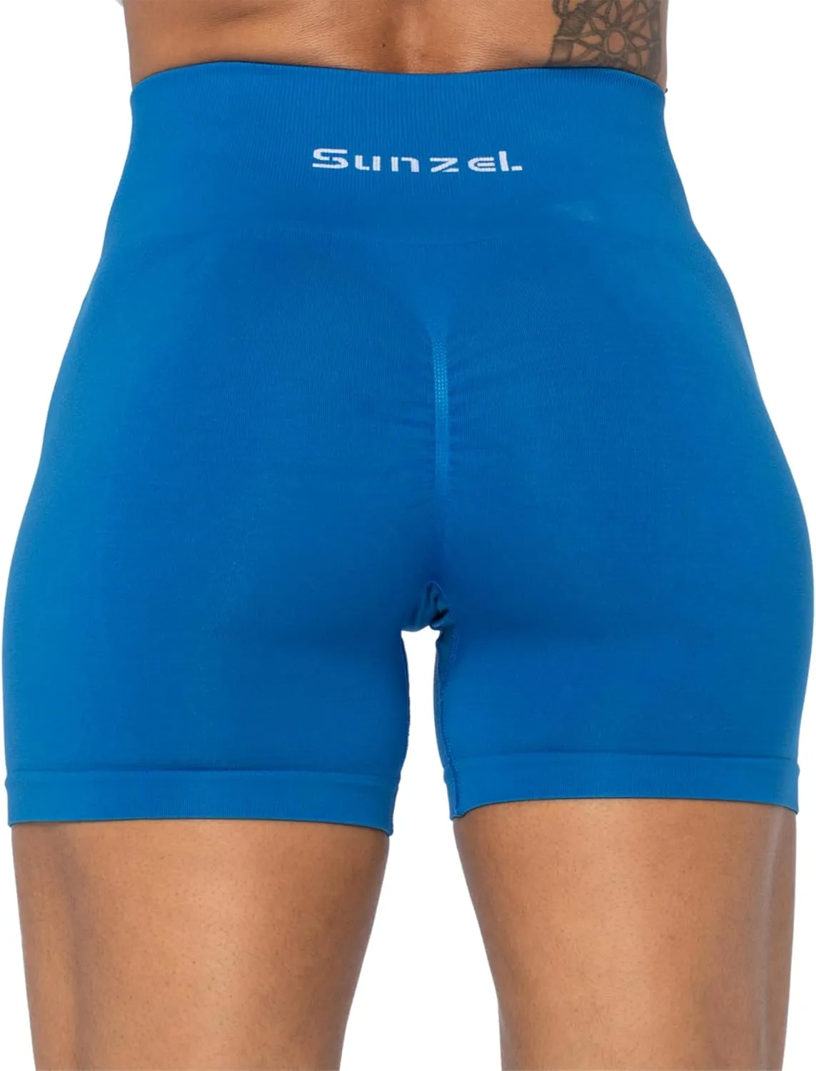 Sunzel Butt Scrunch Seamless Shorts, Womens 5 Inch Workout Shorts High Waist Stretch Booty Short for Gym/Yoga/Running/Biking