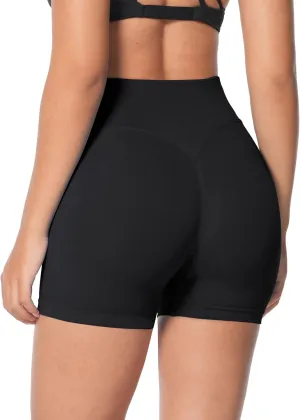 Sunzel Butt Scrunch Seamless Shorts, Womens 5 Inch Workout Shorts High Waist Stretch Booty Short for Gym/Yoga/Running/Biking