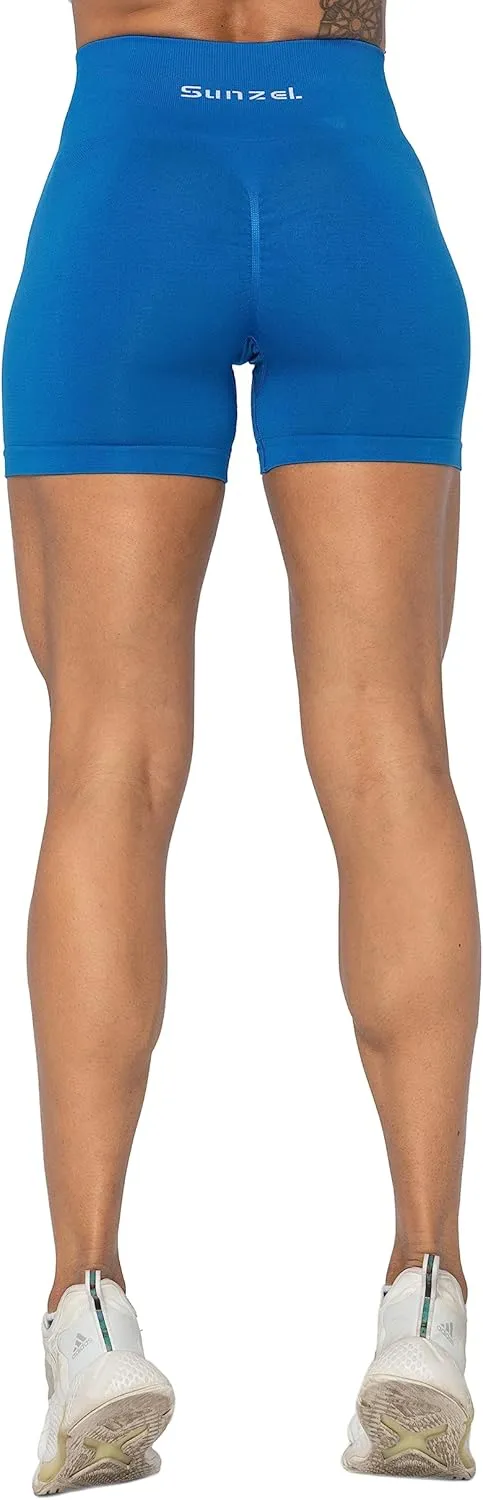 Sunzel Butt Scrunch Seamless Shorts, Womens 5 Inch Workout Shorts High Waist Stretch Booty Short for Gym/Yoga/Running/Biking