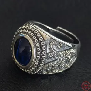 The Kraken of the Depths S925 Sterling Silver Rings Zircon Octopus