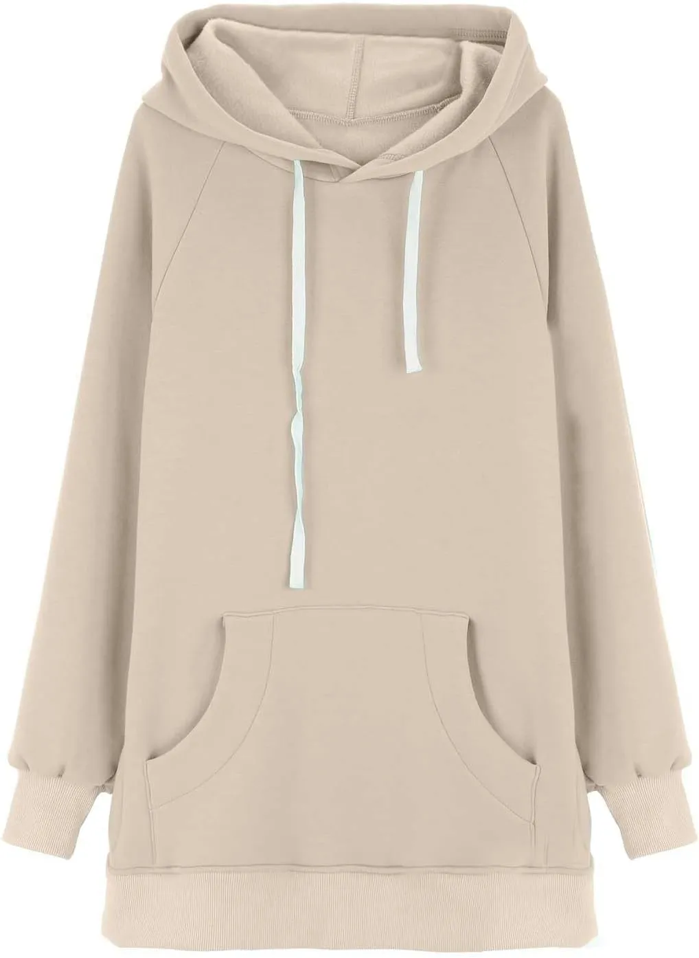 The Warmy Oversized Hoodie Dress for Women Split Hem Pullover Long Sweatshirt with Pocket Valentines Day Gift for Her