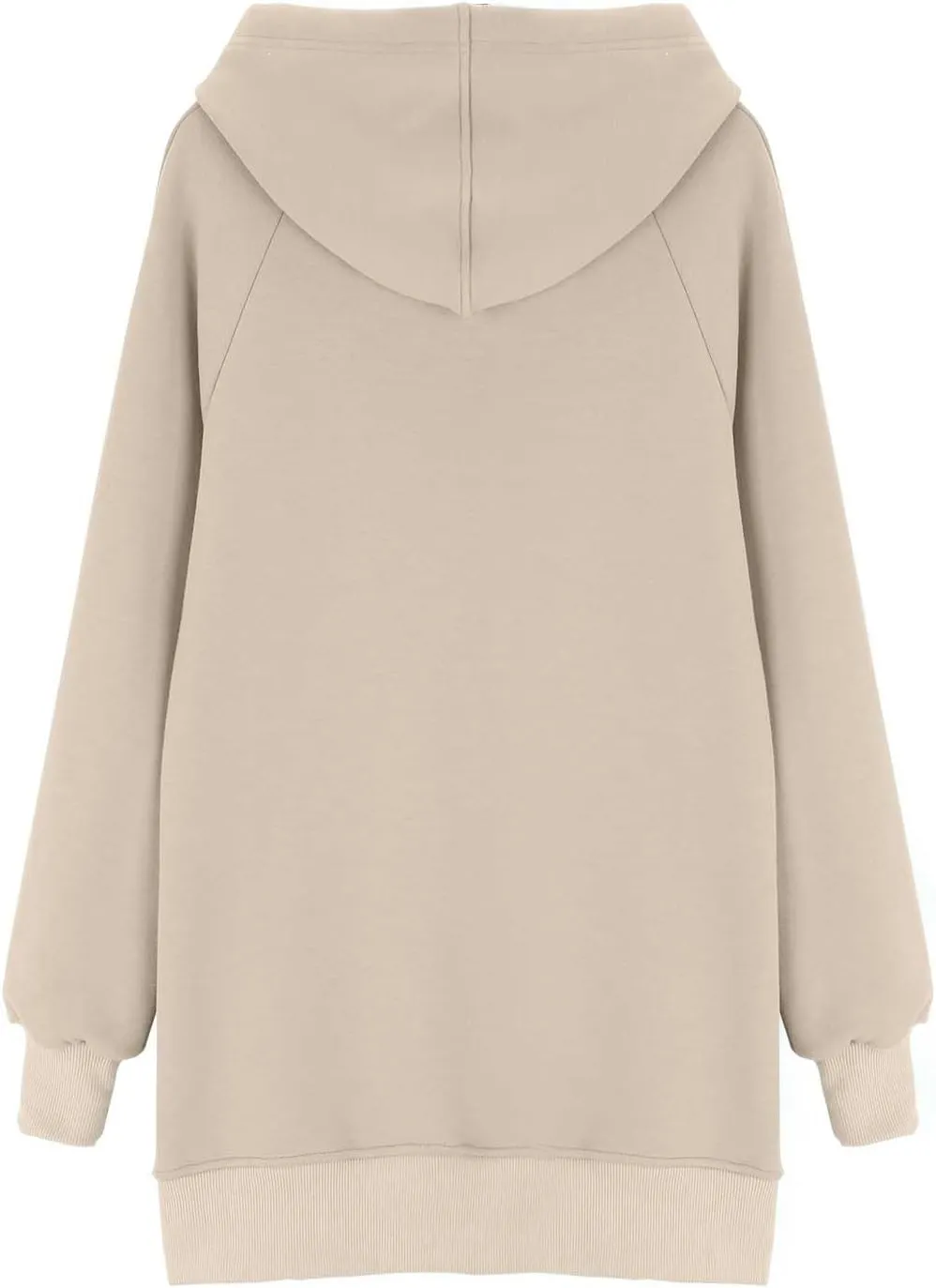 The Warmy Oversized Hoodie Dress for Women Split Hem Pullover Long Sweatshirt with Pocket Valentines Day Gift for Her