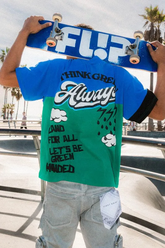 Think Green Cut & Sew Graphic Tee