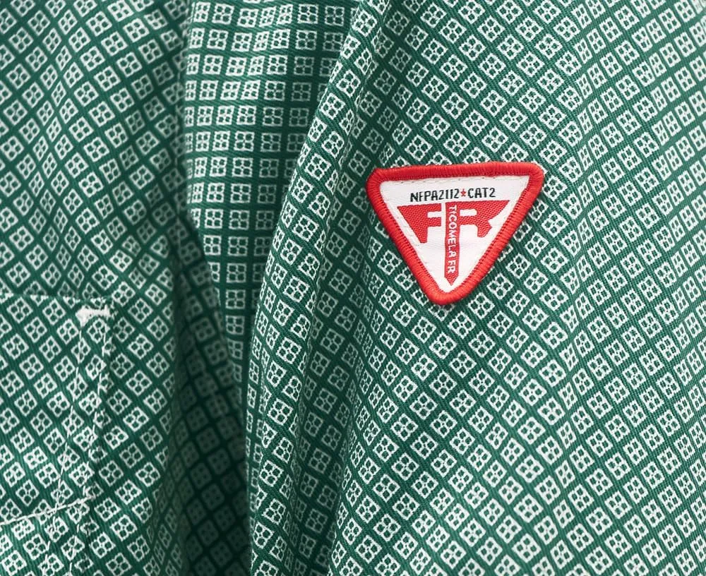 TICOMELA FR Shirt for Men Flame Resistant Shirts 6.5oz Light Weight Plaid Men's Fire Retardant Shirts