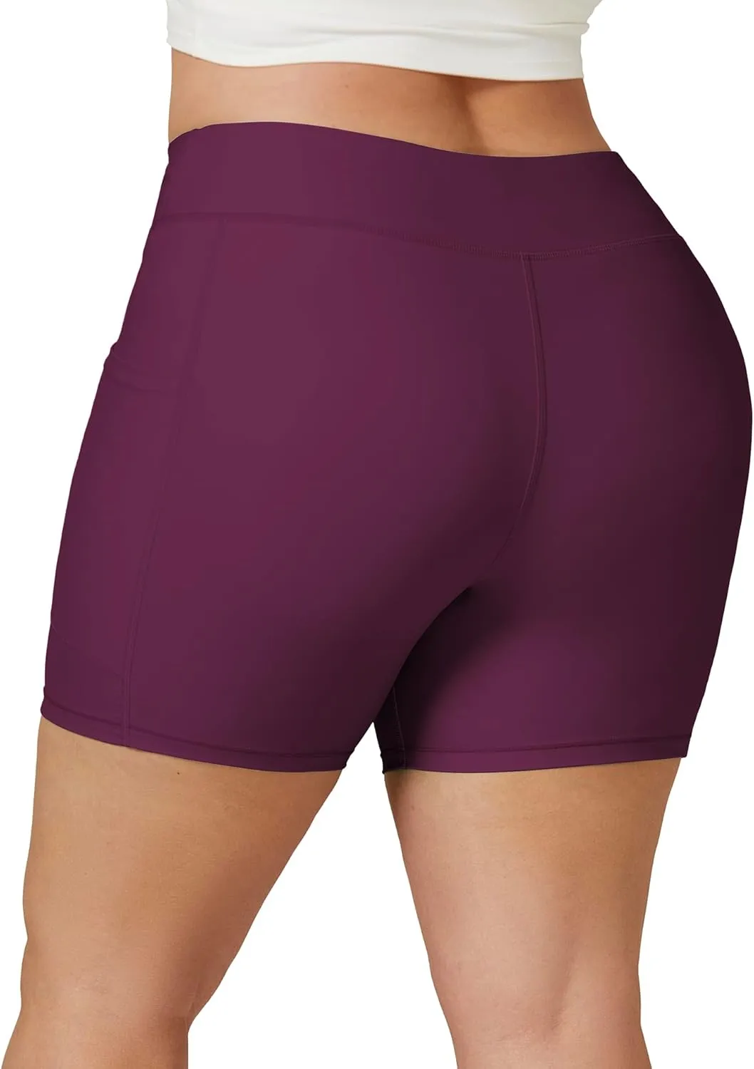 Tournesol Women's Plus Size Swim Shorts High Waisted Swimsuit Bottoms Tankini Boy Shorts Bathing Suit with Pocket 6 inch
