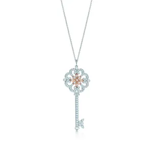 Unlock Happiness Enchant Primrose Key Pendant Necklace