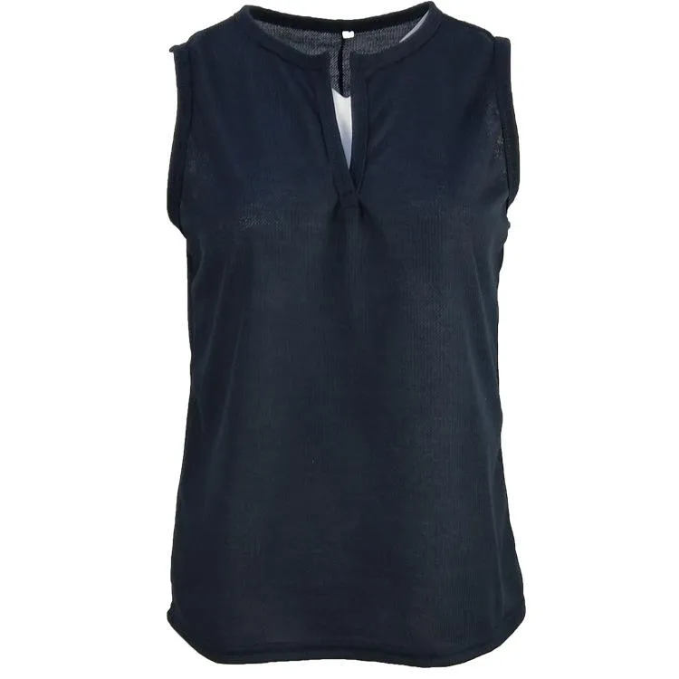 V-neck Pure Color T-shirt