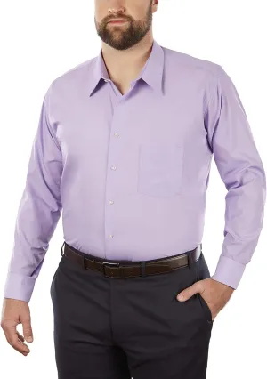 Van Heusen Men's BIG FIT Dress Shirts Poplin (Big and Tall)