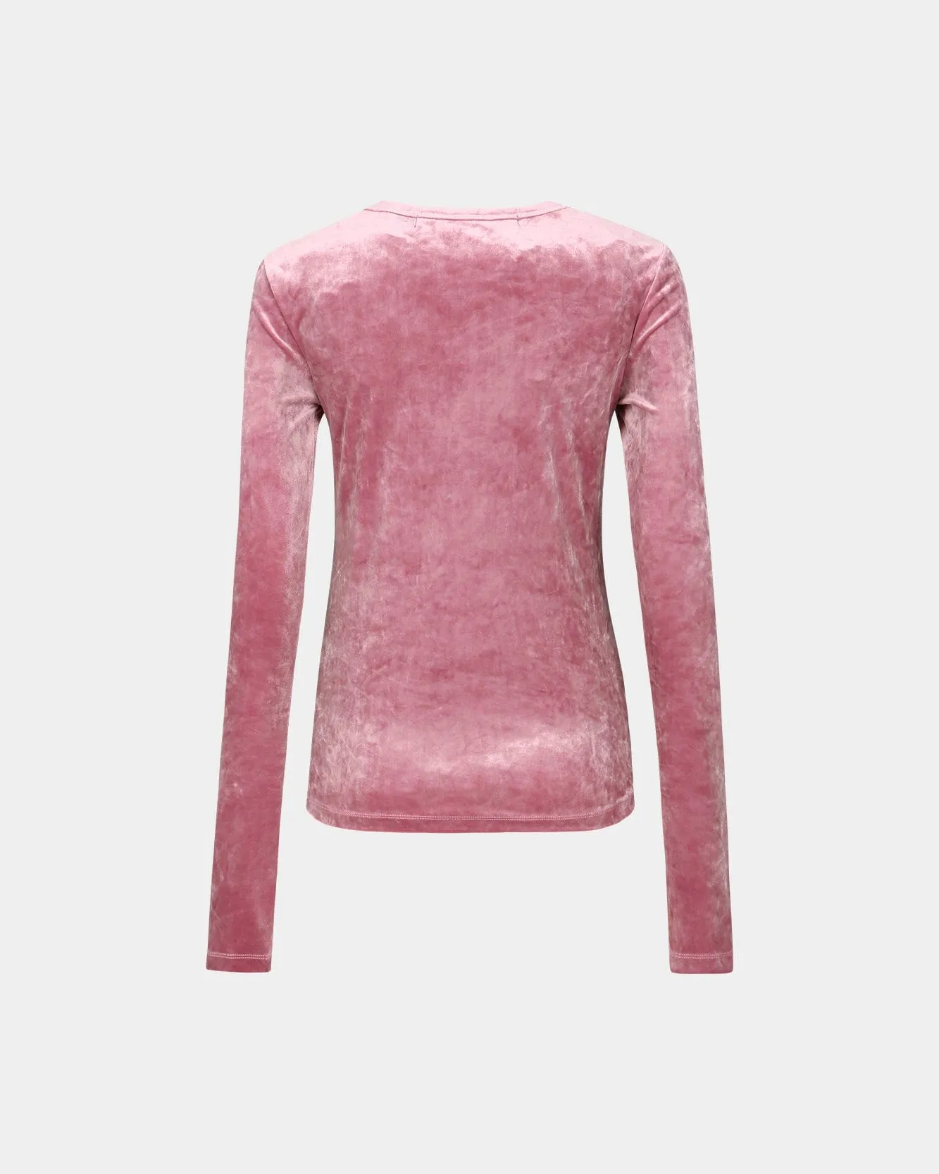 VELVET LACE UP LS T-SHIRTS atb1206w(PINK)