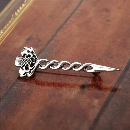 Vintage Brooches Pins Scottish Thistle Kilt Brooch or Cloak Pin