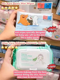 We Bare Bears Collection Wet Wipes (1 Wipe* 30 Packs)