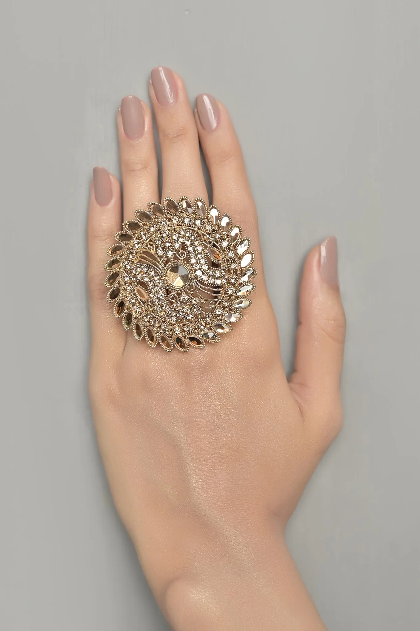 Whimsical Ring Vol-01-OLJ-445-Golden