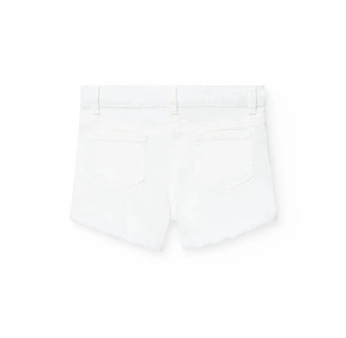 White Denim Shorts