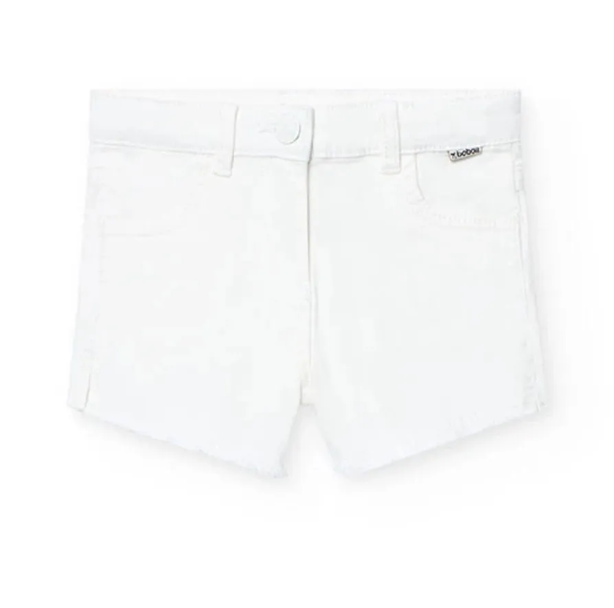 White Denim Shorts