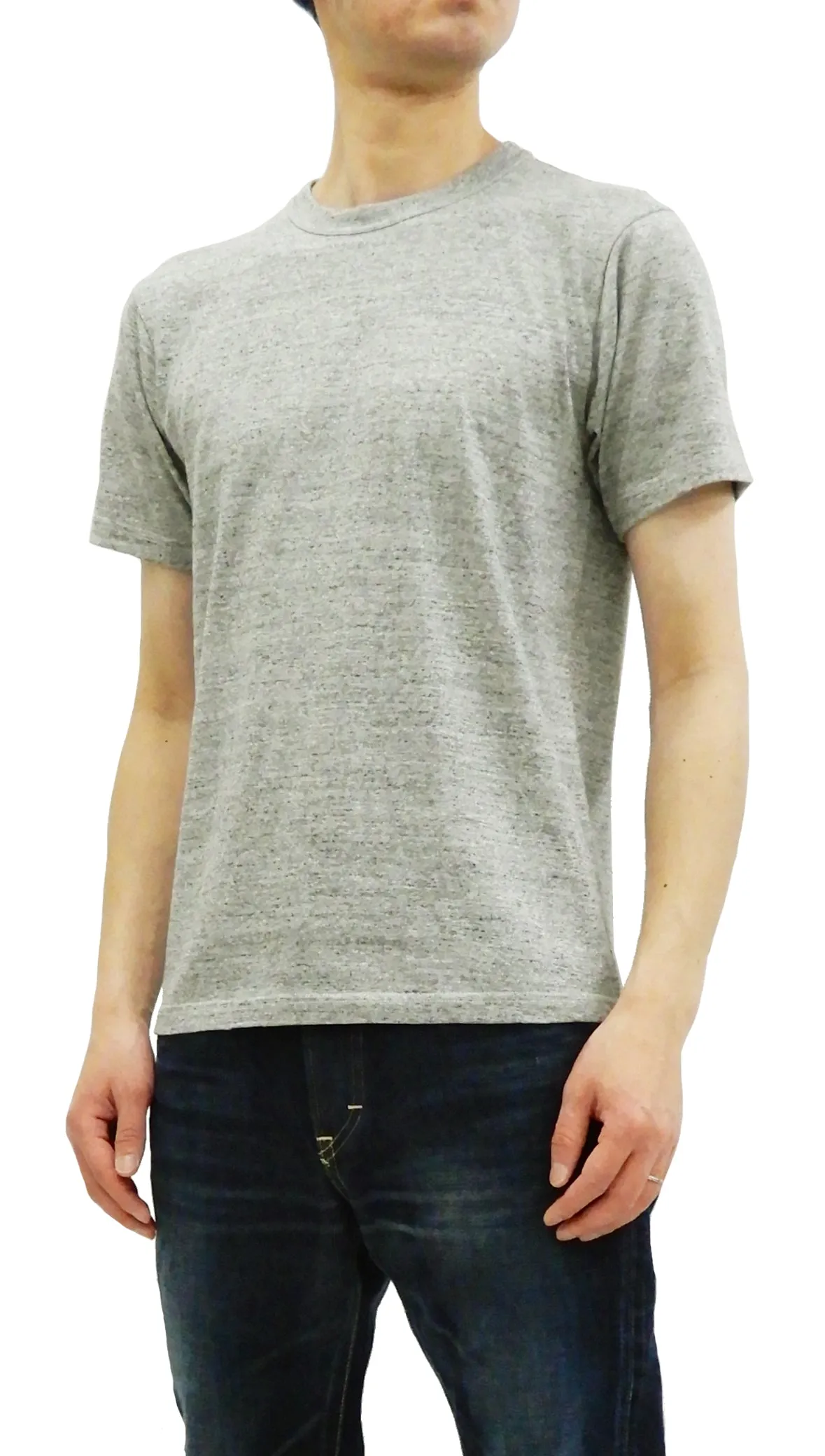 Whitesville 2-Pack T-shirts Men's Plain Short Sleeve Loopwheeled Tees by Toyo Enterprises WV73544 113 Heather-Gray