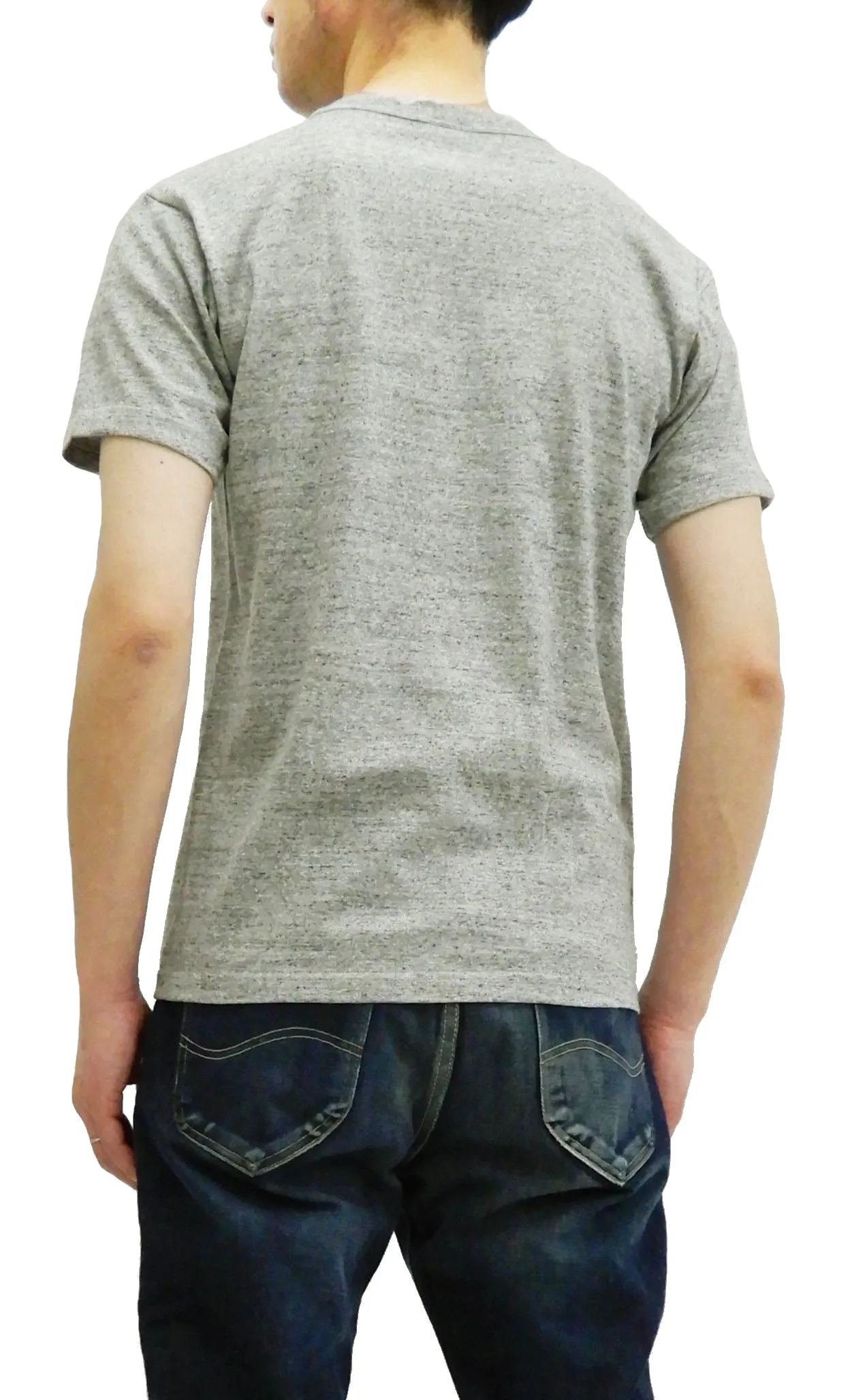 Whitesville 2-Pack T-shirts Men's Plain Short Sleeve Loopwheeled Tees by Toyo Enterprises WV73544 113 Heather-Gray