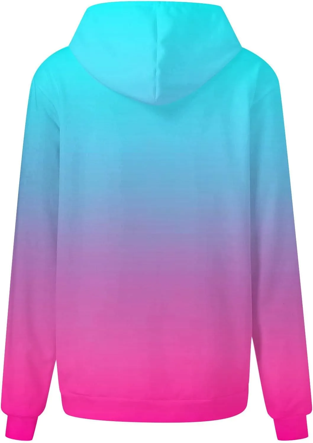 Women Gradient Color Oversized Hoodies Trendy 2024 Pullover Sweatshirts Comfort Sweatshirt Tops Fall Fashion Clothes