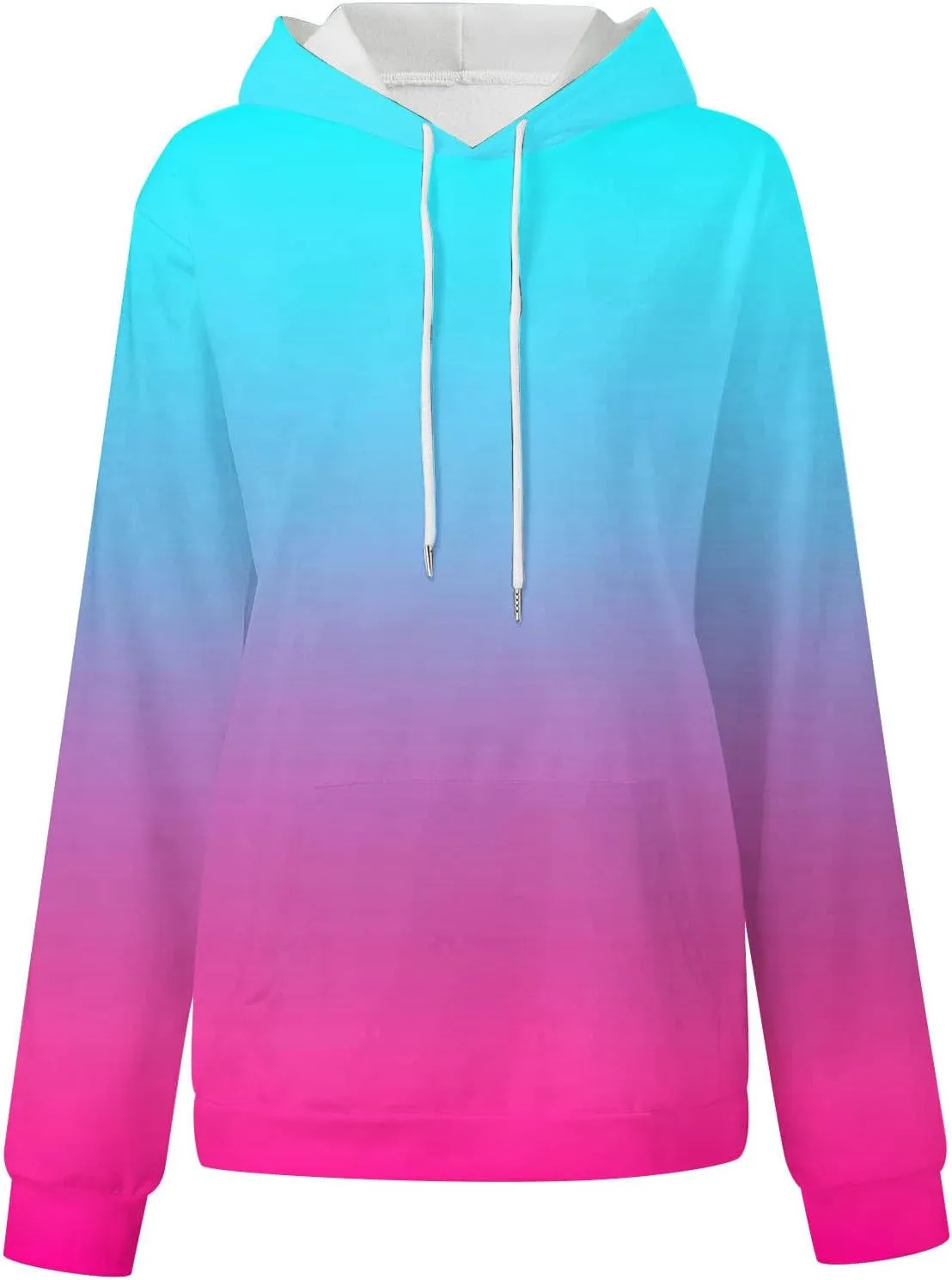 Women Gradient Color Oversized Hoodies Trendy 2024 Pullover Sweatshirts Comfort Sweatshirt Tops Fall Fashion Clothes