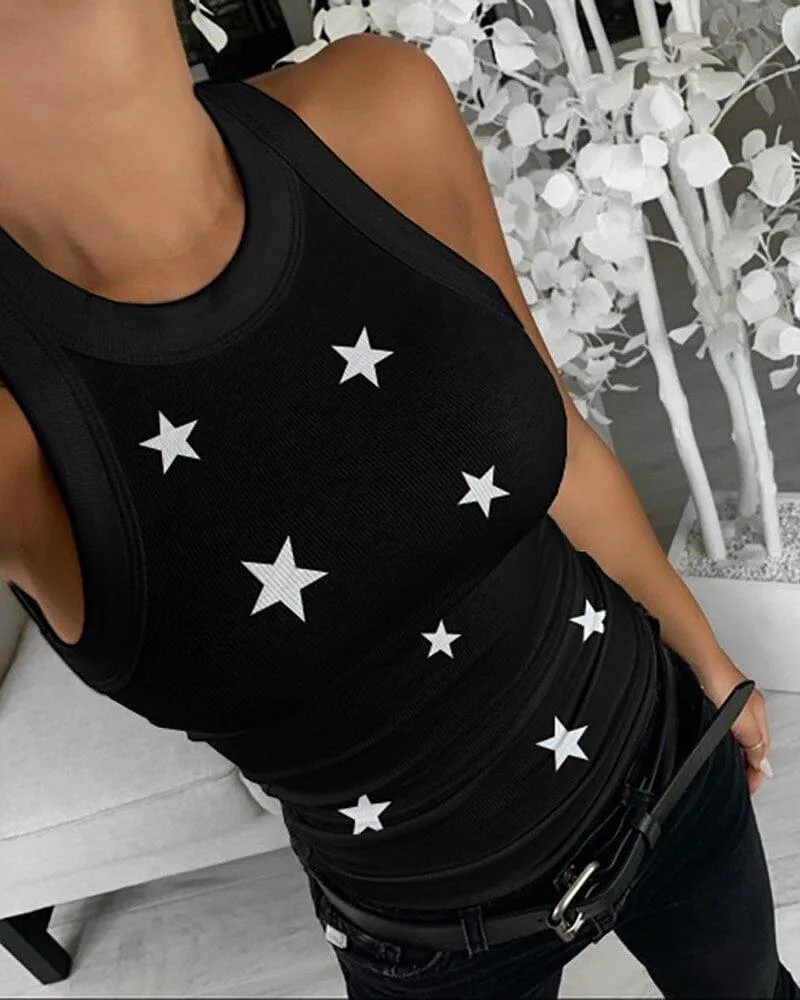 Women T-shirt 2020 Newest Summer Leopard Butterfly Printed Tank Tops