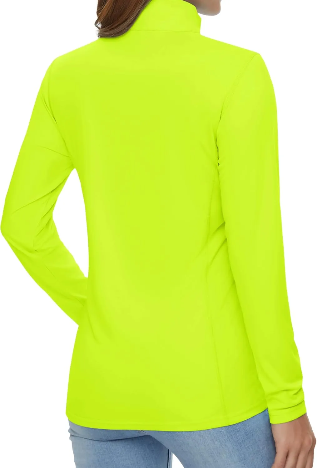 Womens 1/4 Zip Pullover Long Sleeve UPF 50  Sun Protection SPF Uv Shirts Quick Dry Athletic T-Shirts
